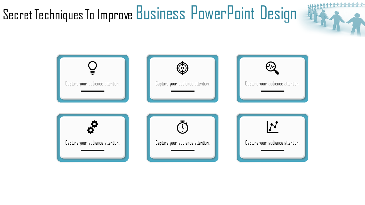 Impressive Business PowerPoint Design Template-Six Node